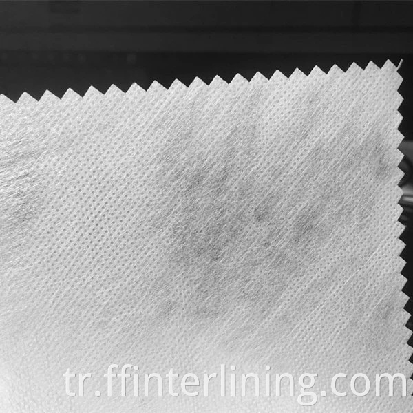 Polyester Uzun Sopa Spun Yapıştırılmış Dokuma Kumaş Dokunmamış Bez